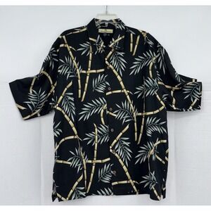 Tommy Bahama Men XL Bamboo‎ Silk Camp Shirt Hawaiian Aloha Beach Preppy Tropical